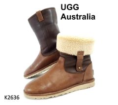 アグオーストラリア　美品　ニットブーツ　ボタン　フリンジ　ブラック　23cm UGG AUSTRALIA - アグオーストラリア 美品 ニットブーツ ボタン