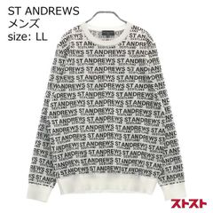 St Andrews✨ロゴ入り クルーネック セーター ブラック S - メルカリ
