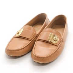 TODS ゴールド金具あしらいローファー 薄茶37 - メルカリ