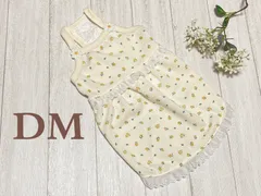 犬服 小花柄レース付きキャミワンピ DM