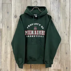 【 NBA エヌビーエー 】BUCKS バスケットボール プルオーバー スウェット パーカー M