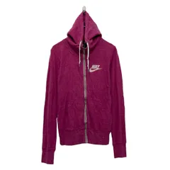 NIKE プリント スウェット パーカー ナイキ S ピンク フルジップ 古着卸 アメリカ仕入 a607-5846
