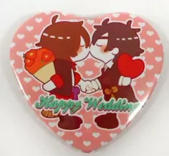 【中古】同人アクセサリー・小物系 【刀剣乱舞】ハート型缶バッジ 大倶利伽羅＆燭台切光忠(JOY) 閃華の刻 斬/惨事