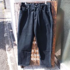 【Calvin Klein Jeans】カルバンクラインジーンズ ブラックデニム  ワイド ジーンズ 黒 w36  (88cm)