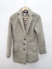 ◇ TODAYFUL トゥデイフル 長袖 ボア コート サイズ38 グレージュ系 レディース メンズ P  【1405230010086】