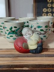 十一代　坂高麗左衛門(韓峯)　萩焼　菓子鉢　菓子器　茶道具　共箱　骨董品、美術品 十一代 坂高麗左衛門(韓峯) 萩焼 菓子鉢 菓子器 茶道具 共