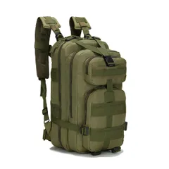 [azumafy] ミリタリーバック タクティカル リュック バックパック 25L アウトドア 登山 ザック サバゲー キャンプ ハイキング 大容量 (グリーン) [グリーン]