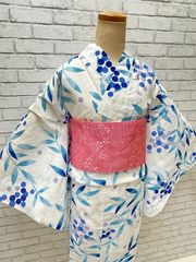 浴衣 綿絽 ゆかた　新作　新品　浴衣単品　【品番　250402-9　】22000円　ゆかた　女性用　フリーサイズ