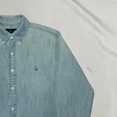 POLO RALPH LAUREN(ポロラルフローレン) 刺繍ロゴ シャンブレー シャツ