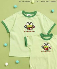 【サンリオキャラクターズ】モチーフリンガーTシャツ BREEZE J207455　グリーン