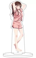 [중고] 아크릴 스탠드 아크릴 패널 22. 수원 치즈루 (배꼽 칠라 ver.) 신작 일러스트 캐릭터 아크릴 피규어 [그녀, 빌리겠습니다]