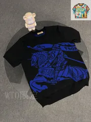 【今日WTO】Burberry 25SS ブルーホース ニット T シャツ-GL11