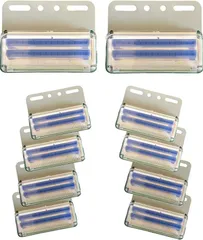 HTharros サイドマーカー 24v トラック用 led ダウンライト 高輝度 COB ランプ 車幅灯 車側灯 10個セット(ブルー)
