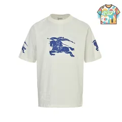 【今日WTO】Burberry 発泡大戦馬 ノースリーブ T シャツ-XO56