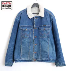 80s vintage Wrangler 裏地ボア デニムジャケット メンズ XL