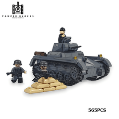 Ⅰ号戦車A型 1号戦車 WWⅡ ドイツ軍 ブロック戦車 ミニフィグ