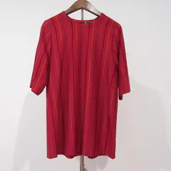 #snc サイトウトヨコ 斉藤都世子 セーター・ニット 赤 ストライプ 美品 レディース [965805]のサムネイル