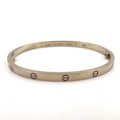 Cartier ラブブレスSM K18WG ホワイトゴールド バングル B6047416