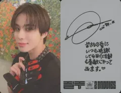 【中古】コレクションカード(男性) NCT 127/ジョンウ(JUNGWOO)/裏面グレー・印刷サイン・メッセージ入り/CD「2 Baddies【Photobook Ver.】」(JP Ver.)封入特典フォトカード