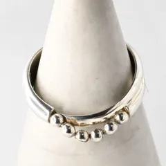 【研磨済】美品 4℃ ボールチェーン リング 12号  シルバー925 ヨンドシー 指輪