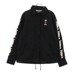 STUSSY (ステューシー) キングシャドーマンプリントナイロンコーチジャケット ブラックのサムネイル