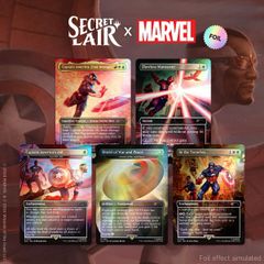 MTG Captain America RAINBOW FOIL Secret Lair x MARVEL