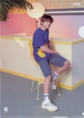 【中古】クリアファイル [単品] ジョングク(BTS/防弾少年団) A4クリアファイル(A/B) 2020年 「FILA×BTS」 summer collection Tシャツ購入特典