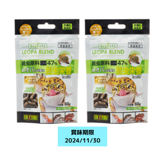 【大特価】GEX レオパブレンドフード 60g 2個セット賞味期限2024/11/30 オマケ付き