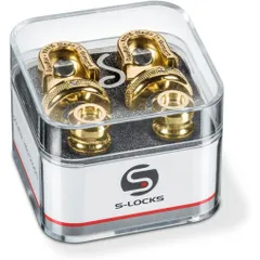 【新品】Schaller シャーラー ストラップロックピン S-Locks ゴールド #14010501/Gold ペア