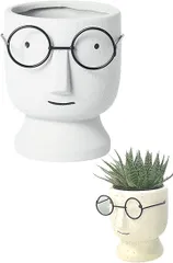 ティアニーズ Tierneys 鉢 植木鉢 陶器鉢 プランター プラントポット 底穴あり 北欧 多肉植物 観葉植物 10 x 12(ホワイト,  10 x 10 x 12)