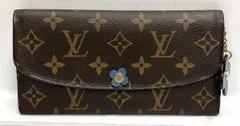 LOUIS VUITTON ルイヴィトン モノグラム ポルトフォイユ エミリー フラワー ブルージーン M63895 SN0149 長財布