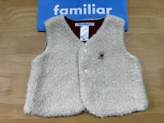 ファミリアリバーシブルベスト◎美品◎サイズ80