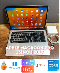 ［美品］Apple MacBook Pro 13inch 2017/Core i5 3.1GHz/16GB/SSD256GB/Windows11/Office 2024/415