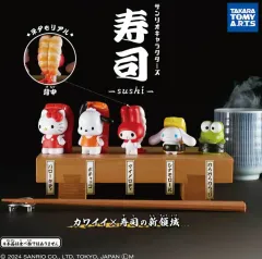 サンリオ キャラクターズ ハローキティ 寿司 ガチャ カプセルトイ フィギュア 前者 5 ベルセットのサムネイル
