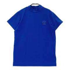 サイズ：2 JACK BUNNY ジャックバニー 2023年モデル モックネック 半袖Tシャツ ワッペン  ブルー系 [240101506806] ゴルフウェア レディース ストスト