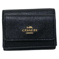 極美品✨コーチ ミニトライフォールドウォレット 三つ折り財布 レザー 現行 黒 公式】COACH – コーチ | ミニ トライフォールド ウォレット