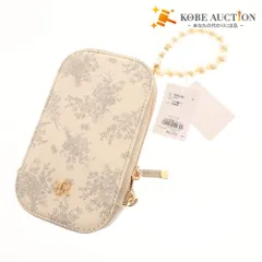 ■ ランダ トワルドゥジュイ ショルダーバッグ FB35190 鞄 パールハンドル レディース ベージュ グレー タグ付き 新品 未使用