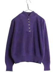 【お得なクーポン配布中!】 80s USA製 エルエルビーン ヘンリーネック コットン ニット セーター レディース М / ヴィンテージ LLBEAN モックネック アーミー ジープ