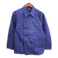 メンズ フレンチ ワークジャケット コットンツイルフレンチワークジャケット [Overdye/BLACK