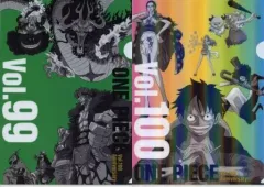 【中古】クリアファイル 集合/vol.99＆100 A4ヒストリークリアファイルセット(2枚組) 「一番くじ ワンピース WT100記念 尾田栄一郎描き下ろし 大海賊百景」 K賞