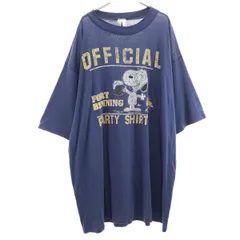 J SPORTWEAR 90s USA製 オールド スヌーピー 半袖 ワンピース ネイビー SNOOPY シングルステッチ レディース 古着