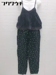 ◇ POU DOU DOU プードゥドゥ 水玉 ドット オールインワン サイズM ネイビー レディース 【中古】 【1102120014307】