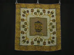 ■美品■ ChristianDior クリスチャンディオール シルク100% 大判 スカーフ ストール ショール レディース ブルー系 DJ8240