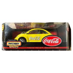 【ワケあり】 レア品 MATCHBOX Coca-Cola 1999 VW Beetle 1/18 イエロー コカ・コーラ フォルクスワーゲン ビートル 希少品 ミニカー アメリカントイ