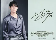【中古】コレクションカード(男性) 22：SEVENTEEN/ミンギュ(MINGYU)/「SEVENTEEN [RIGHT HERE] WORLD TOUR IN JAPAN」ランダムフォトカード