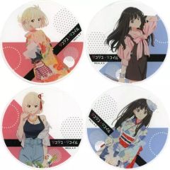 [중고] 코스터 총 4 종 세트 아크릴 코스터 [리콜리스 리코일×Gratte animatecafe] 메뉴 주문 유상 특전