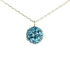 ブルートパーズ 14.151ct ダイヤ ネックレス プラチナ 鑑別 保護 www