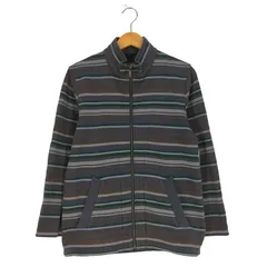 エディーバウアー Eddie Bauer ハイネック ボーダー ジップアップ カーディガン ブルゾン メンズ import：XS のサムネイル