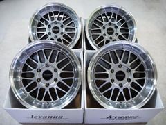 要オーバーフェンダー カスタムサイズ 深リム メッシュ levanna V10LTH 18inch 9.0J 6H139.7+25 HBK ハイエース