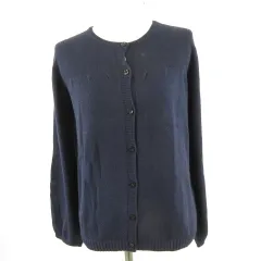 スポーティフ sportiff ニットカーディガン 長袖 紺 M *A6